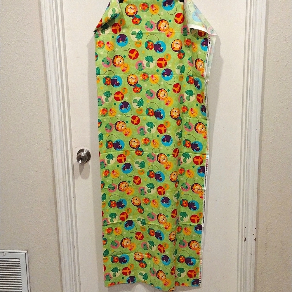 Robert Kaufman 1.5 Yds Multicolor Zoo Animals Kid's Quilting Fabric Amy Schimler